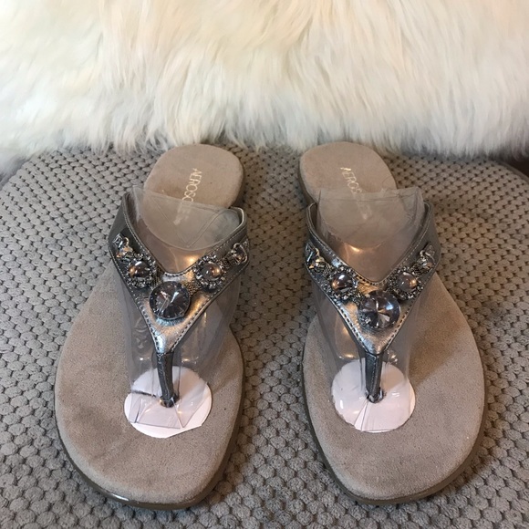 aerosoles silver sandals